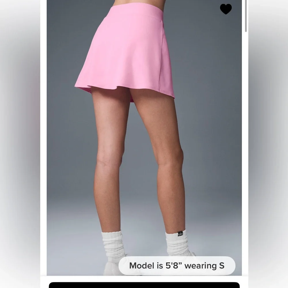💖LAST CHANCE!! NWT!!!! ALO 💕Sweet Pink💕 Alosoft Backspin Skirt! XS